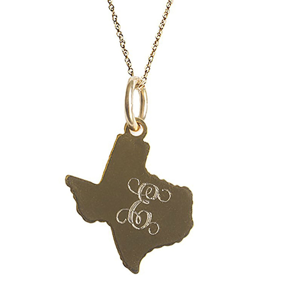 Personalized Monogram Texas Necklace 2