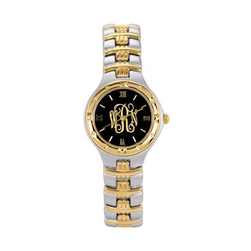 Monogram Pattern Watches Ladies Monogram Watch - Two Toned – Be Monogrammed