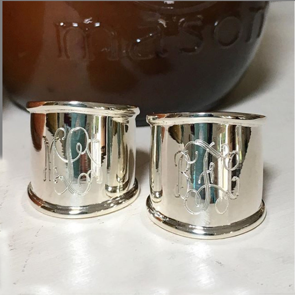 Sterling Silver Monogram Tube Ring – Be Monogrammed