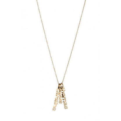 Gold Hanging Name Game Necklace As Seen On Good Morning America Alternate 2