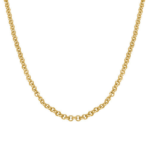 gold plated rolo chain