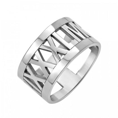 Large Roman Numeral Ring 2