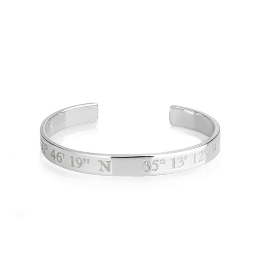 Personalized Sterling Silver Cuff Bracelet