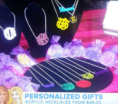The Today Show acrylic monogram jewelry 2