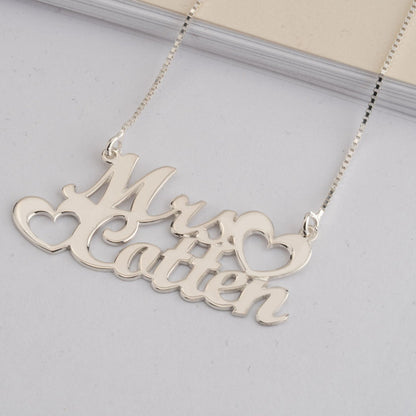 Two Names Two Hearts Necklace 2